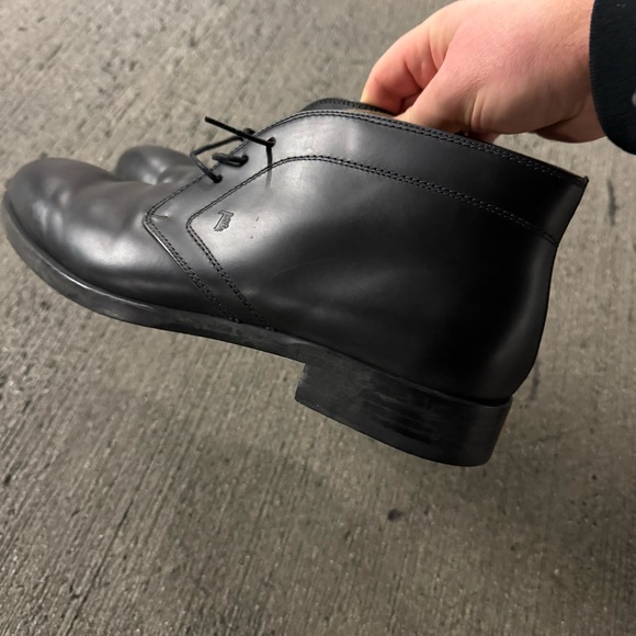 TOD’S Black Leather Men\'s Ankle Boots main image 5